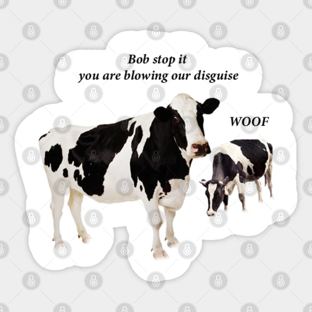 Cow Agent Sticker by SeriousMustache